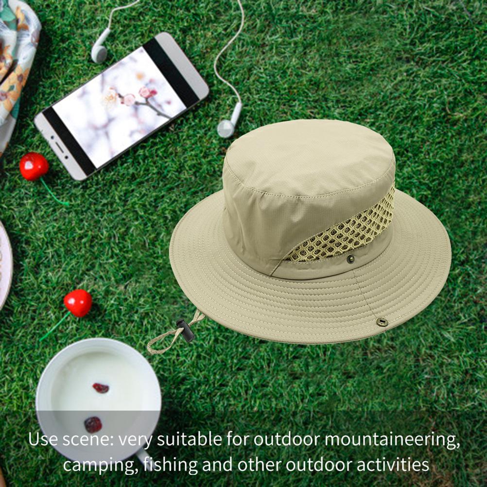 Fischerhut für Damen Herren Breitkrempiger Sonnenhut Outdoor Angel-Wanderhut
