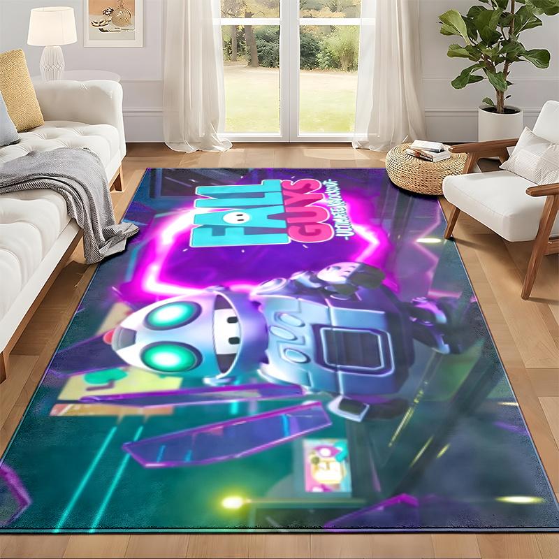 Fall guys Carpet Door Mat for Living Room or Bedroom Protective Mat Under Chair Office Decoration Christmas Gift Birthday Present