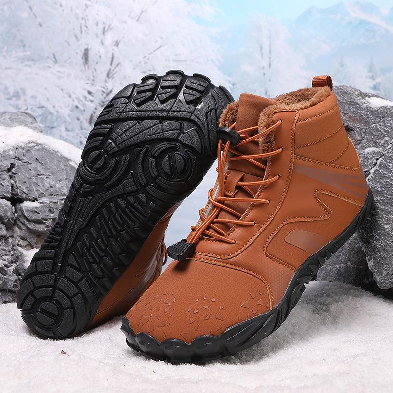

2025 Autumn/Winter Waterproof Velvet-Lined High-Top Warm Snow Boots for Couples 40 хакі
