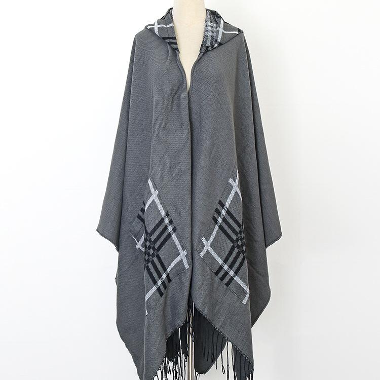 Ethnic Style Shawl Cape Women'S Warmth Tibet Grassland Qinghai Lijiang Xinjiang Travel Photo Scarf