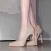 High Heeled Women's Slim Heels 2025 Summer New Single Shoe Temperament Pointed Professional Shoes