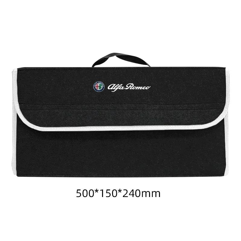 kpaxs9 Car Trunk Storage Box Organizer Foldable Stowing Tidying Container Bag For Alfa Romeo Sportiva Giulia Giulietta 159 156 Stelvio