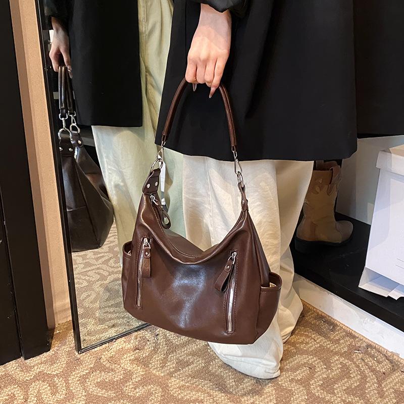 

Модная сумка большой вместимости, женская фактурная сумка через плечо для поездок на работу, повседневная сумка-тоут