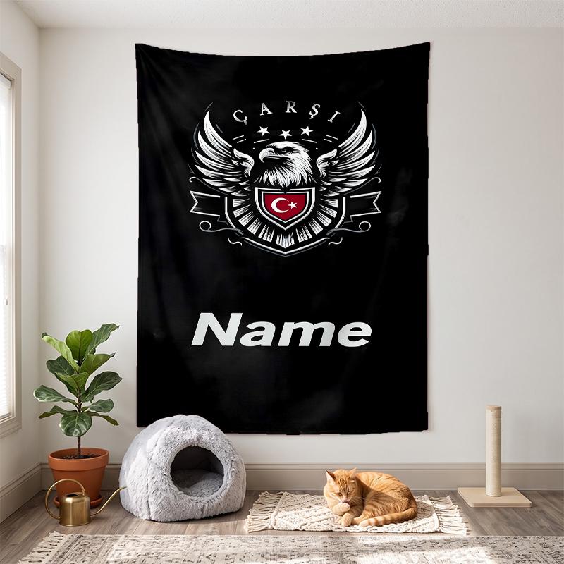 BJK FC (5) Customizable name decorative wall tapestry ideal choice for wall decor in bedrooms living rooms dorms and home