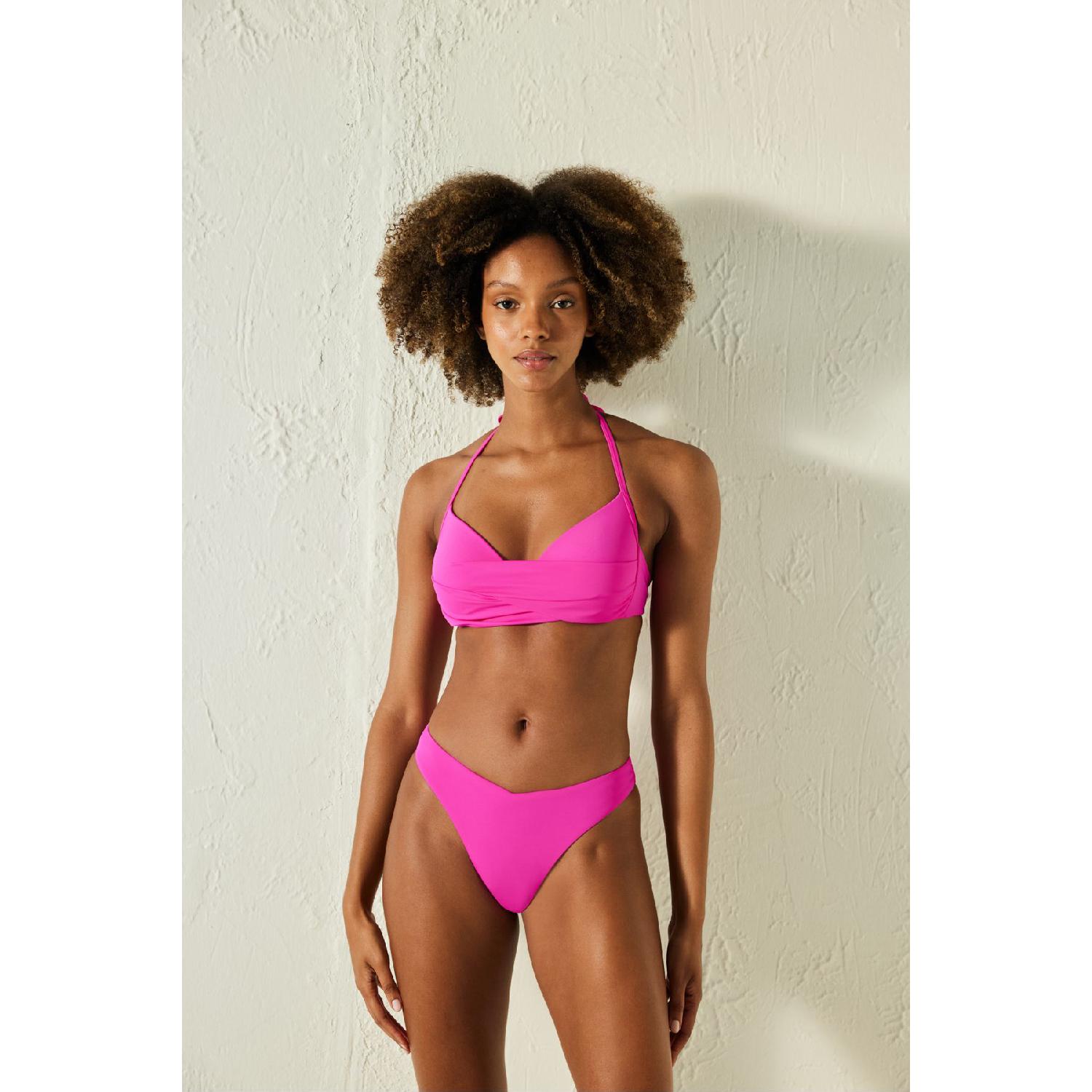 

Базовый новый супер сексуальный бикини-топ цвета фуксии