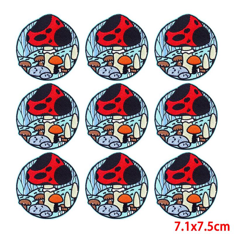 10 Pcs/lot Wholesale Embroidery Patch Iron On Patches For Clothing Patches On Clothes Jackets Decor Applique Sew Supplies