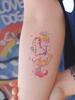 CQ New Arrival Colorful Cute Animals Cartoon Sticker Waterproof Water Transfer Temporary Glitter Tattoo Stickers for Children