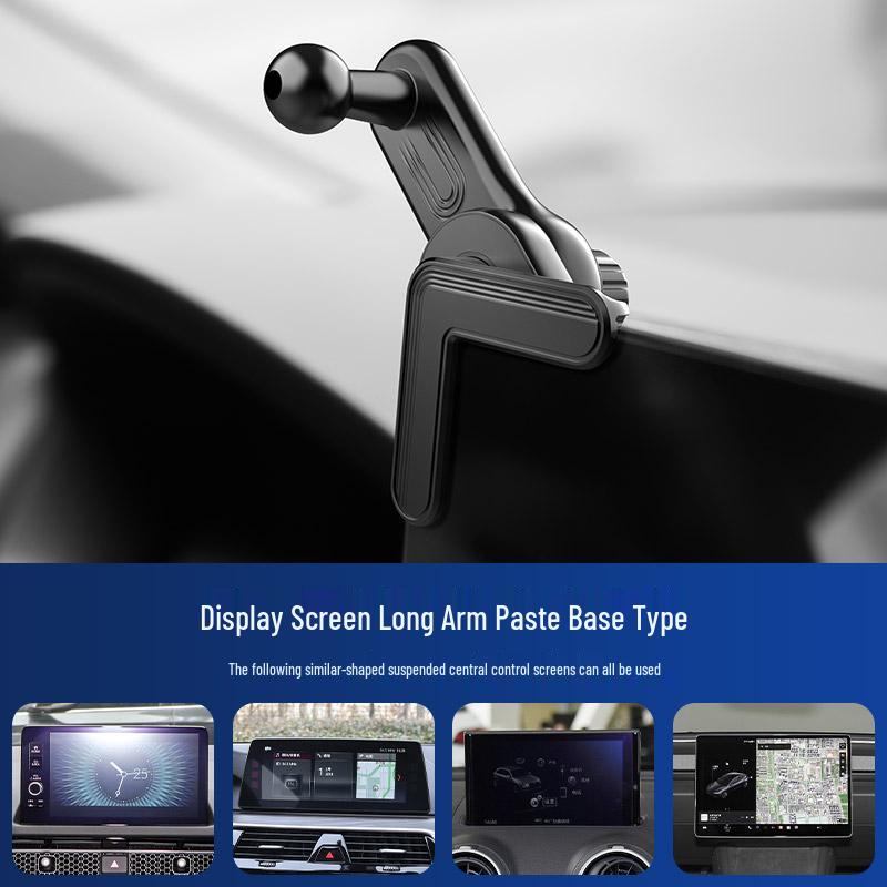 Car Phone Holder Base: Non-Obstructive Side Vent Mount for In-Car Navigation