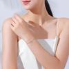 Moissanite 925 Sterling Silver Moon Bracelet Exquisite Petite Thin Bracelet Elegant Demeanor Niche Jewelry Wedding Gift