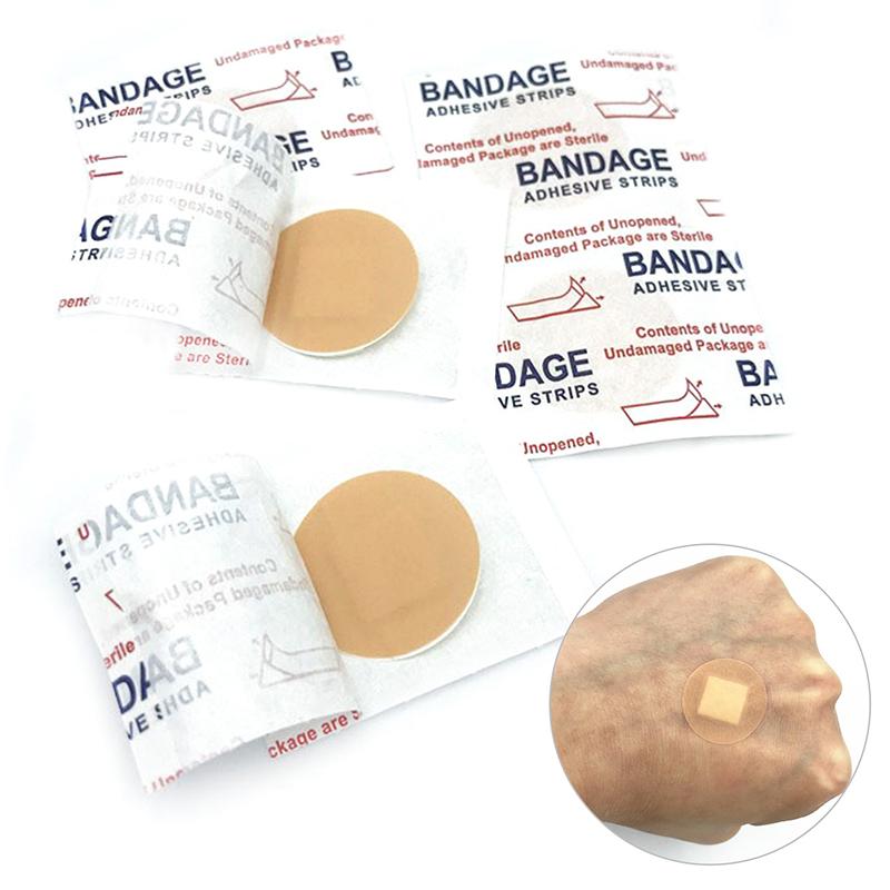 100 st Mini Vattentäta Andningsbara Plåster Små Sårplåster Hemostas Förband