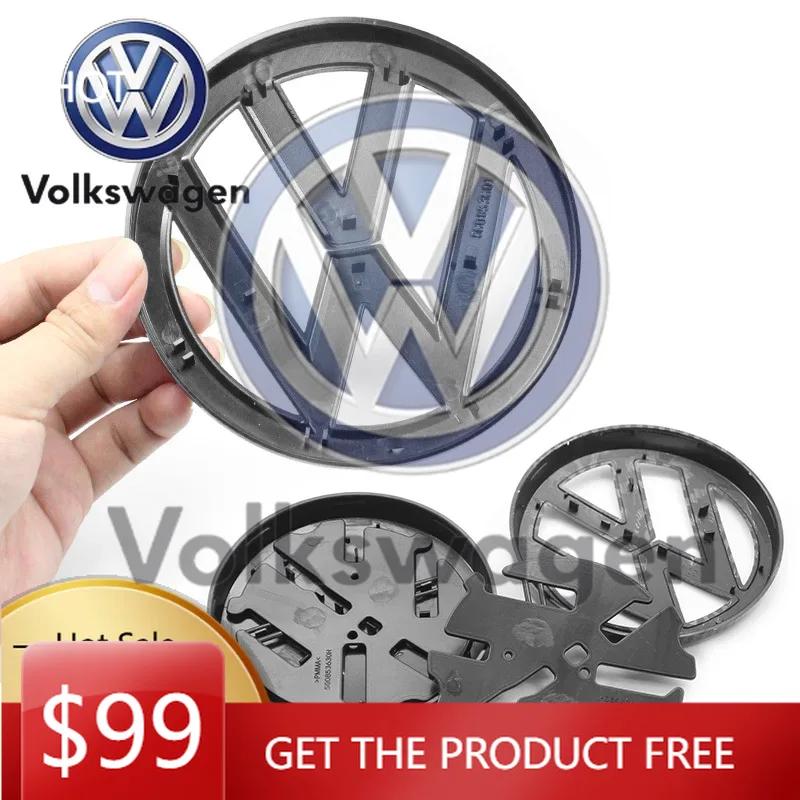 IMNOV1 For VOLKSWAGEN VW 135mm 113mm Car Styling Front Grille Emblem Rear Trunk Lid Badge Accessories For Volkswagen Golf7 mk7 Golf7 20