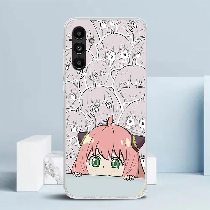 S-Spy Family Anya Cover for Samsung Galaxy A17 A37 A57 A16 A26 A36 A56 A15 A14 A55 Phone Case A13 A53 A25 A35 A24 A34 A23 A33 Ga