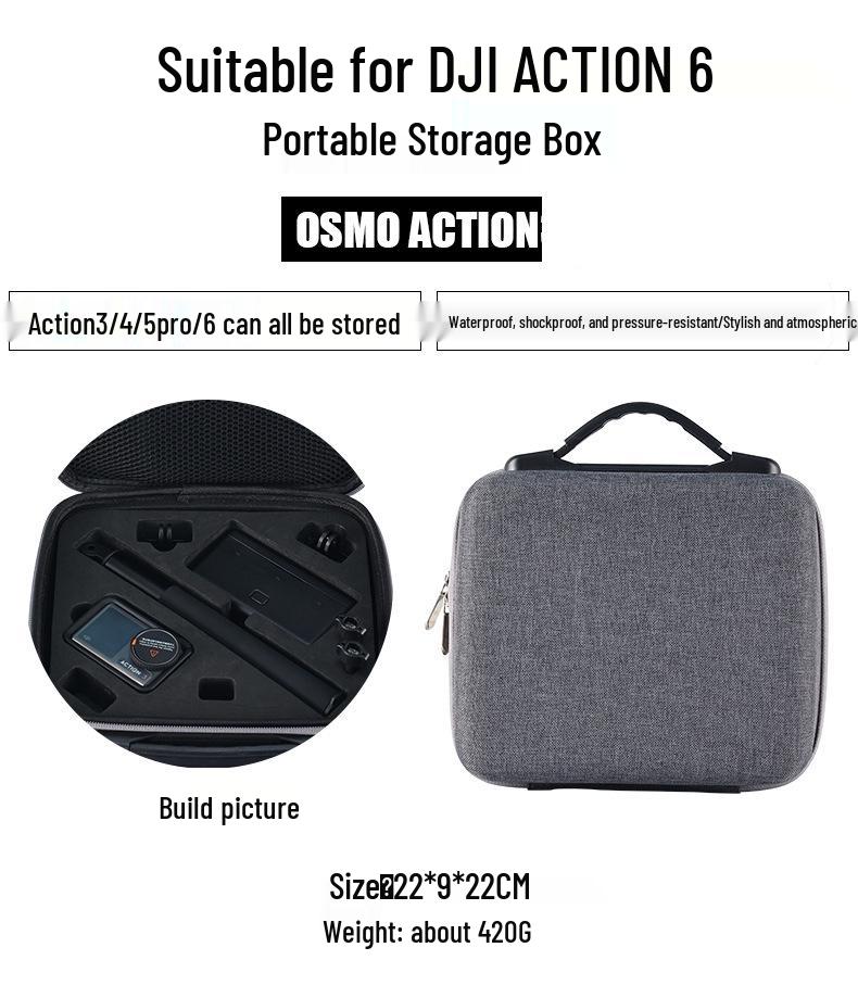 Osmo Action Camera Storage Bag & Case for Action 6/5/4
