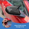 Car Rearview Mirror Decorative Frame Protective Cover For Ford Mustang 2015 Up Car Exterior Accessories , ABS Plastic