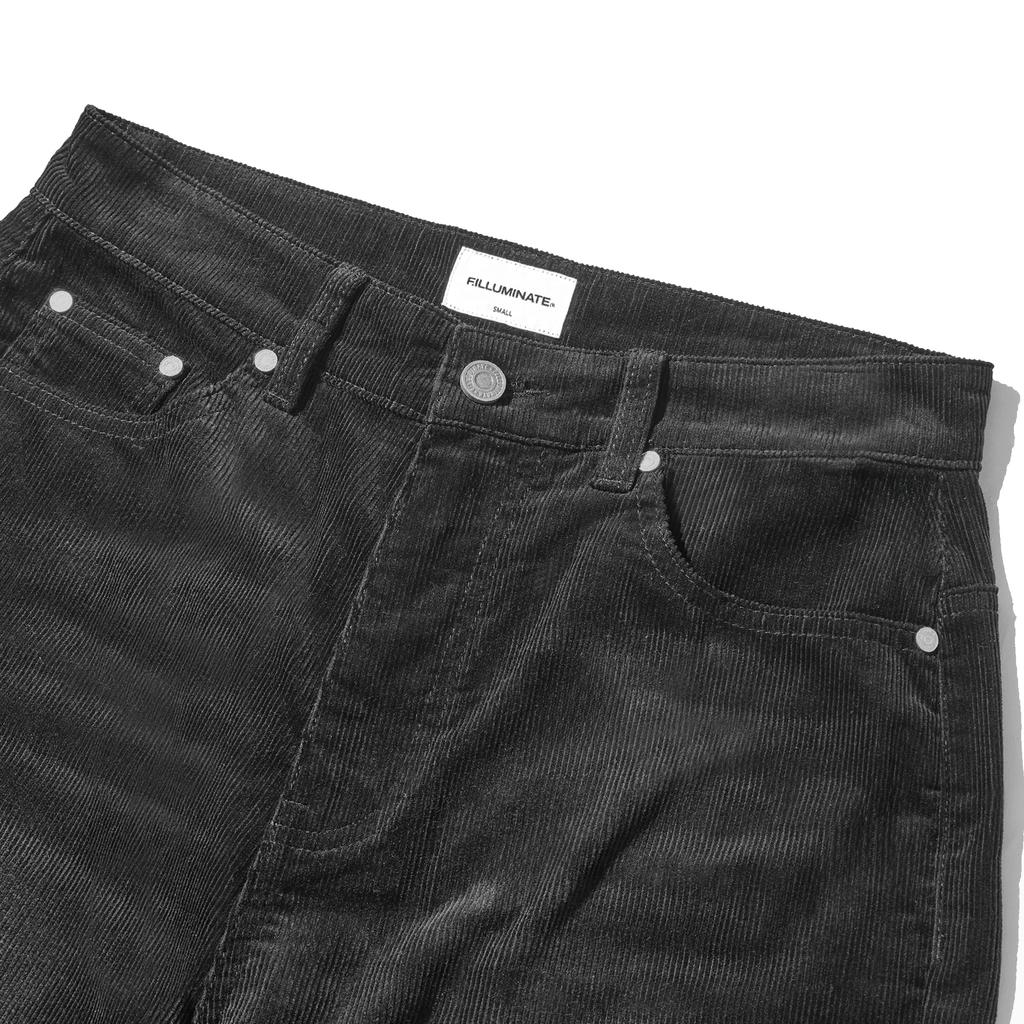 FILLUMINATE Vintage Washed Corduroy Pants - Black