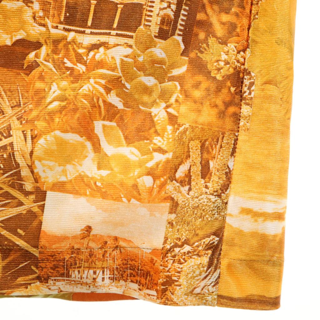 80s 90s Made in Hawaii Old Landscape All-over Pattern Short sleeve Aloha shirt Men's Used