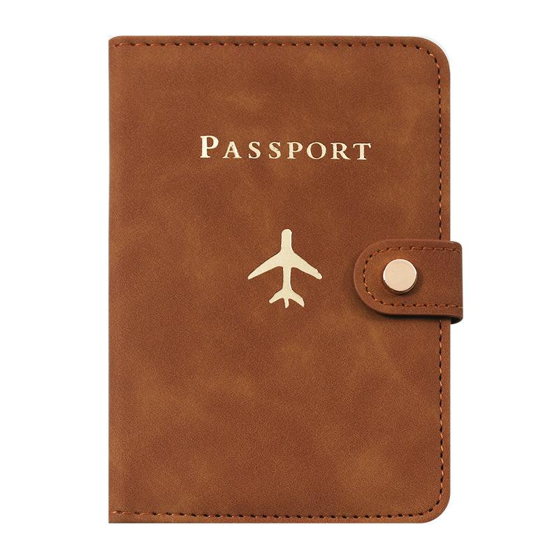 Leren Paspoorthouder Hoesjes Waterdichte Reizen Creditcard Portemonnee Schattig Paspoort Boekje voor Vrouwen/Mannen Gesp Paspoort Cover