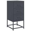 VidaXL Table de chevet anthracite 36x39x78 cm acier, armoire, armoire latérale, meuble de chambre à coucher, table de 846582