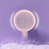 Pet Silicone Comb Comfortable Massage Self Cleaning Hair Removal Pet Grooming Brush with Handle for