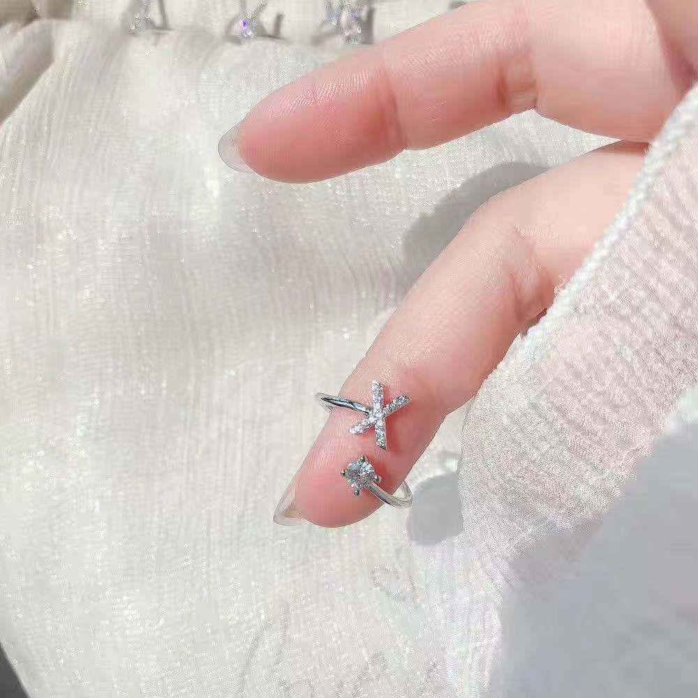 Adjustable Alphabet Rings: Trendy Japanese & Korean Student Accessories