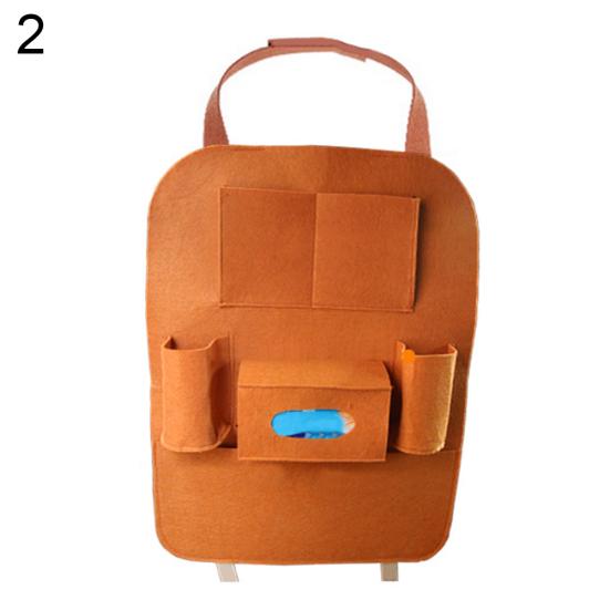 Multi-functional Chair Back Seat Car Hanging Storage Bag Anti-kick Pockets