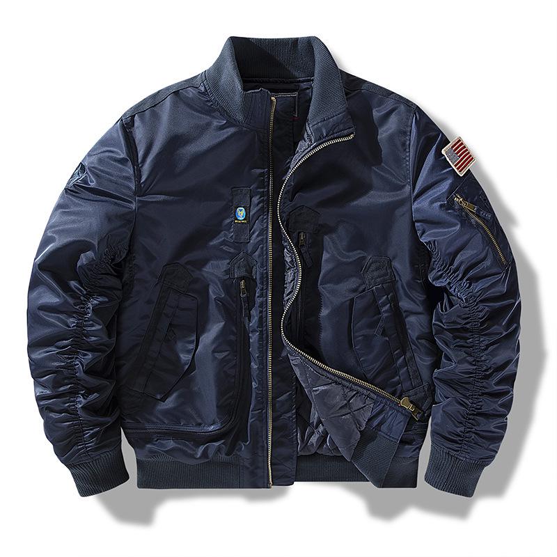 Autumn Winter MA1 Air Force Cotton-Padded Casual Pilot Jacket