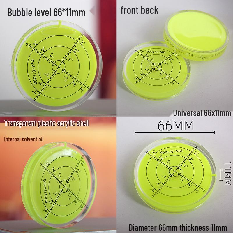 Livella a bolla mini universale con luce laser verde