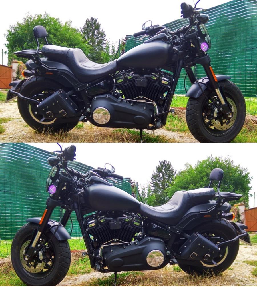 Pair Universal PU Leather Motorcycle Saddlebag Side Tool Luggage Bags Saddle Bags for Honda/Suzuki/Kawasaki/Yamaha With Cup Holder