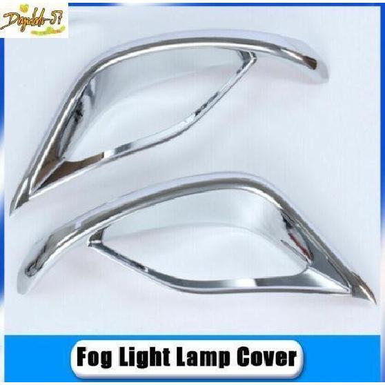 For Toyota Highlander  - Chrome Rear Bumper Fog Light Cover Trim