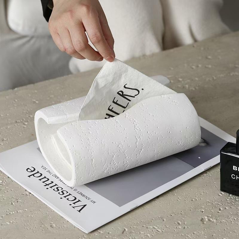 Resin Facial Tissue Holder Covers Toilet Paper Holder Paper Dispenser Home Decor for Bathroom Kitchen Bedroom Living Room