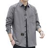 2024 Spring Men's Lapel Long Sleeve Single-Breasted Casual Korean Style Breathable Jacket