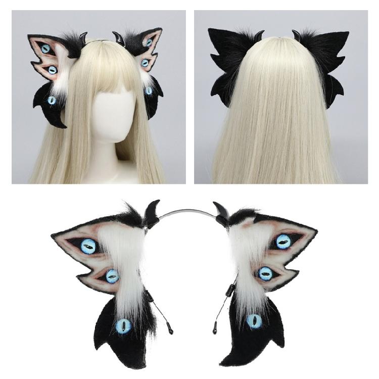 Stilvoller Tierohren-Haarreif Stirnband Kostüm Kopfschmuck Bequemes Plüsch-Accessoire für Frauen und Kostümpartys