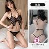 Sexy Erotic Underwear Perspective Butterfly Lace-up Pajamas Open Crotch Free of Hot Belly Pockets Pure Desire To Subdue Three Points of Temptation