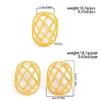 IngeSight.Z Elegant Baroque Imitation Pearl Hollow Reticulation Stud Earrings Rings Set Luxury Elegant Wedding Banquet Jewelry