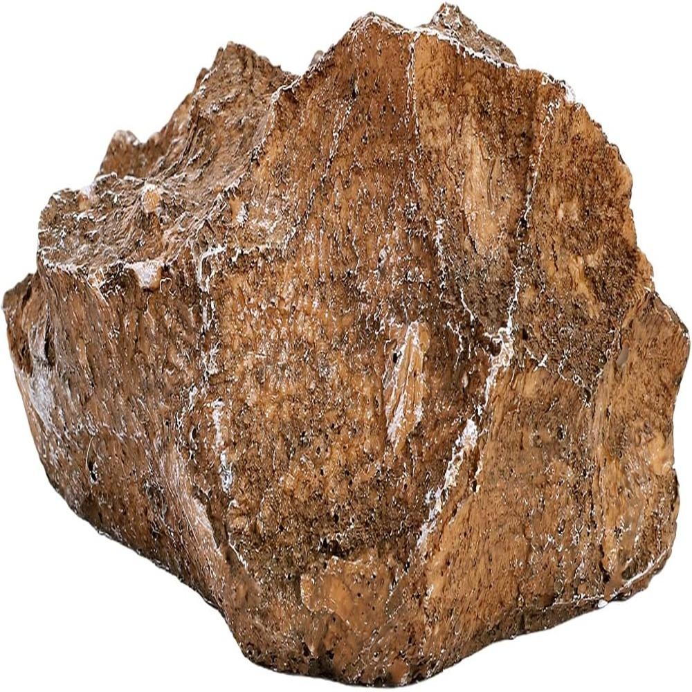 Resin Reptile Hide Cave Flat Base Reptile Shelter Sturdy Hideout Decor Pet Enclosure