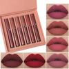 6 Lipstick Sets for Beauty Lip Gloss Waterproof Non Fading and Non Stick Cup Matte Lip Gloss