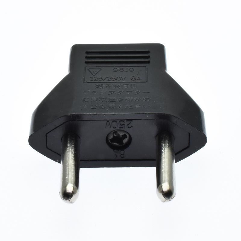Universal US To EU Plug USA To Euro Europe Travel Wall AC Power Charger Outlet Adapter Converter 2 Round Socket Input Pin New