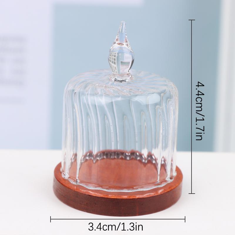 Miniature Toy Model Scene Doll House Accessories Mini Western Steak Cover Iron Plate Lid Delivery Tray