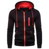 New Cardigan Zipper Hooded Sweater Set, Digital Leisure Sports Solid Color Men's Sweatpants