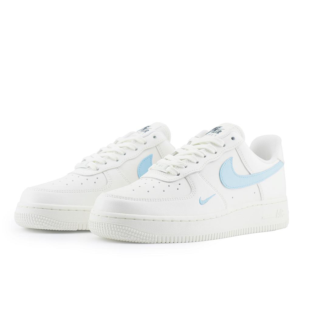 Nike Air Force 1 Leather Low top Skateboard Shoes Women's White Blue HF1058-133(Team4448-5)