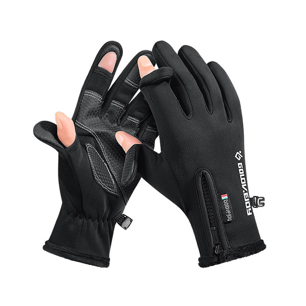 Waterproof Fleece-Lined Touchscreen Outdoor Gloves for Men& Women Winter Sports Skiing Cycling Warm Windproof Climbing Gloves