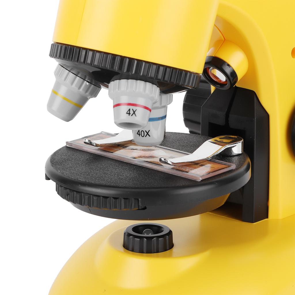 40X-1200X Kids Microscope with 360 Rotation Hd Educational Toy for Children Beginners