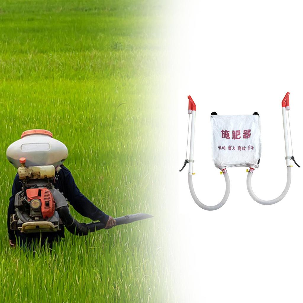 Granular Fertilizer Spreader with Backpack Woven Bag Versatile Lightweight Professional Corn Fertilizing Tool Ergonomic Design