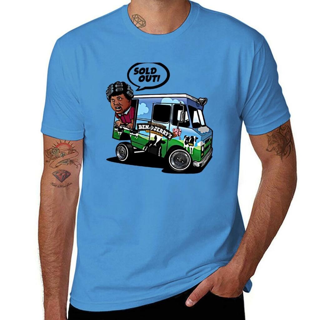 Ben and Jerry Ice Cream Sneaker Matching T-Shirt Tees Hippie Clothes Korean Fashion Vintage Clothes Men's T-shirts