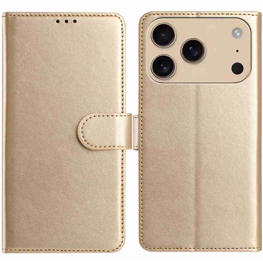 For iPhone 17 Pro Max Wallet Phone Case Stand PU Leather Folio Flip Cover with 8 Card Slot