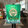 1 Stück Ferencv Rosi Torna Club Fahne Benutzerdefinierter Name Gemustert Flanell Decke Geeignet für Alle Jahreszeiten Für Heimdeko Wärme Und Komfort Geschenke Feiertagsgeschenk