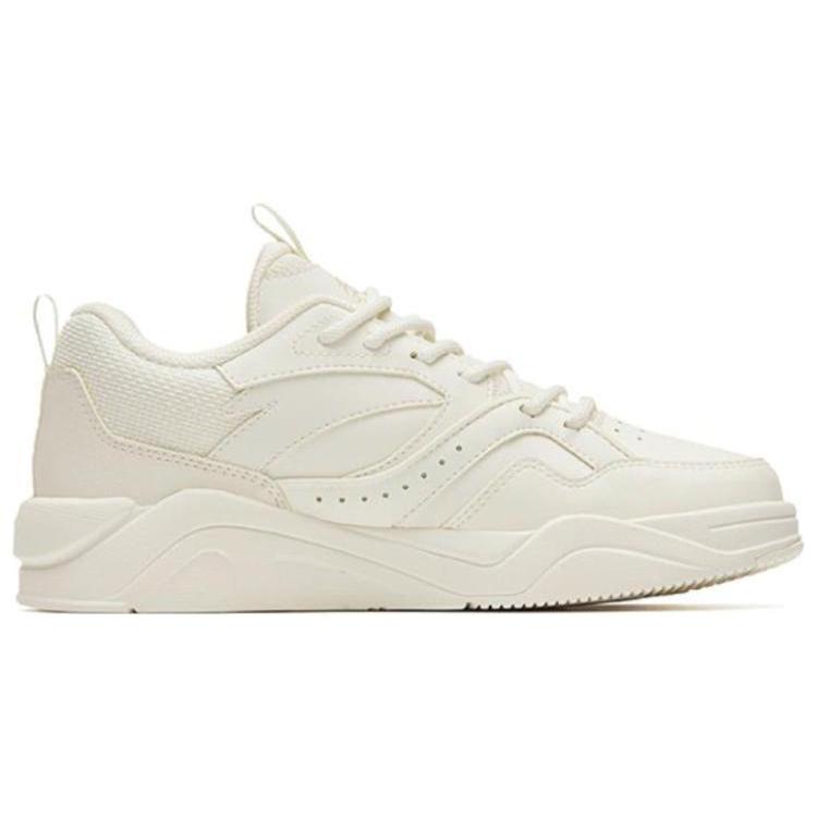 Anta Flame 3.0 Slip Resistant Cushioning Abrasion Resistant Low Top Skateboard Shoes Women's Pure White 122248089-3