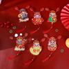 Cartoon Shaking Head God Pendant 3D Spring Festival Magnet  Refrigerator