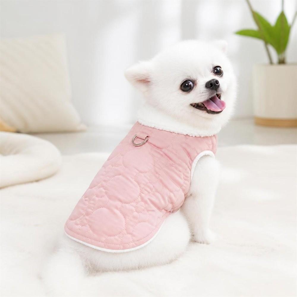 Plush Dog Warm Clothes Winter Dog Bodysuit Cute Dog Vest Coat Cat