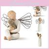 Angels Willow Tree Figurine Embrace Pet Ornament Sculptures Statue Gift Resin